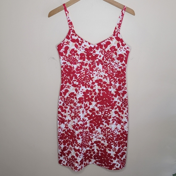 Vintage Y2K Old Navy | Red White Cream Floral Cami Sundress Size 4 - Picture 7 of 7